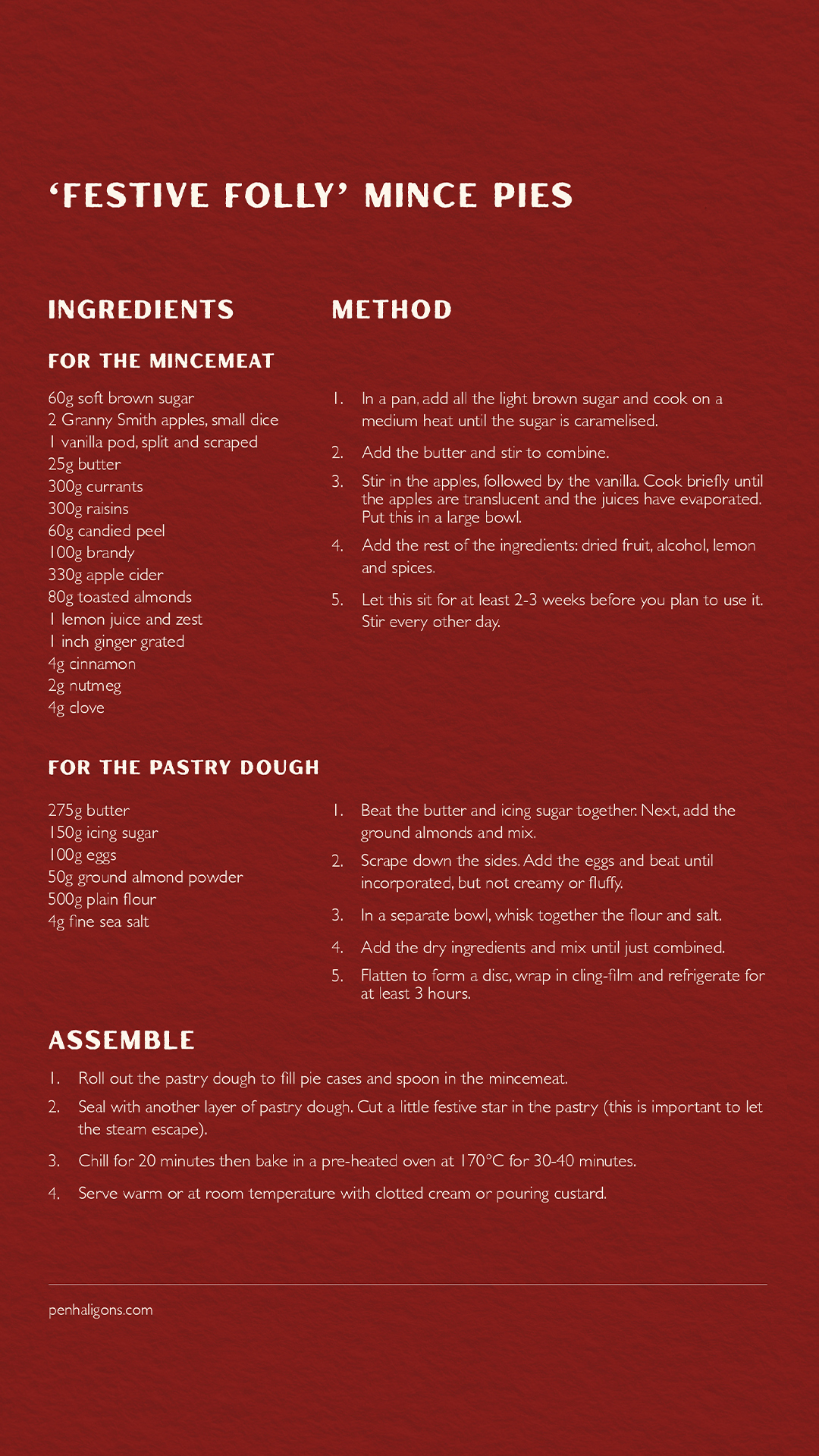 Festive Folly Mince Pie Recipe